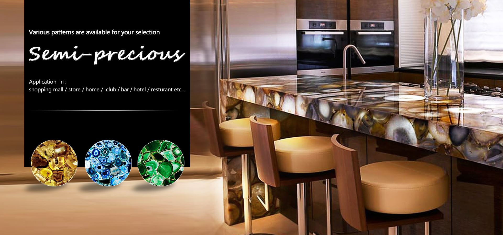 Semi Precious Stone Table